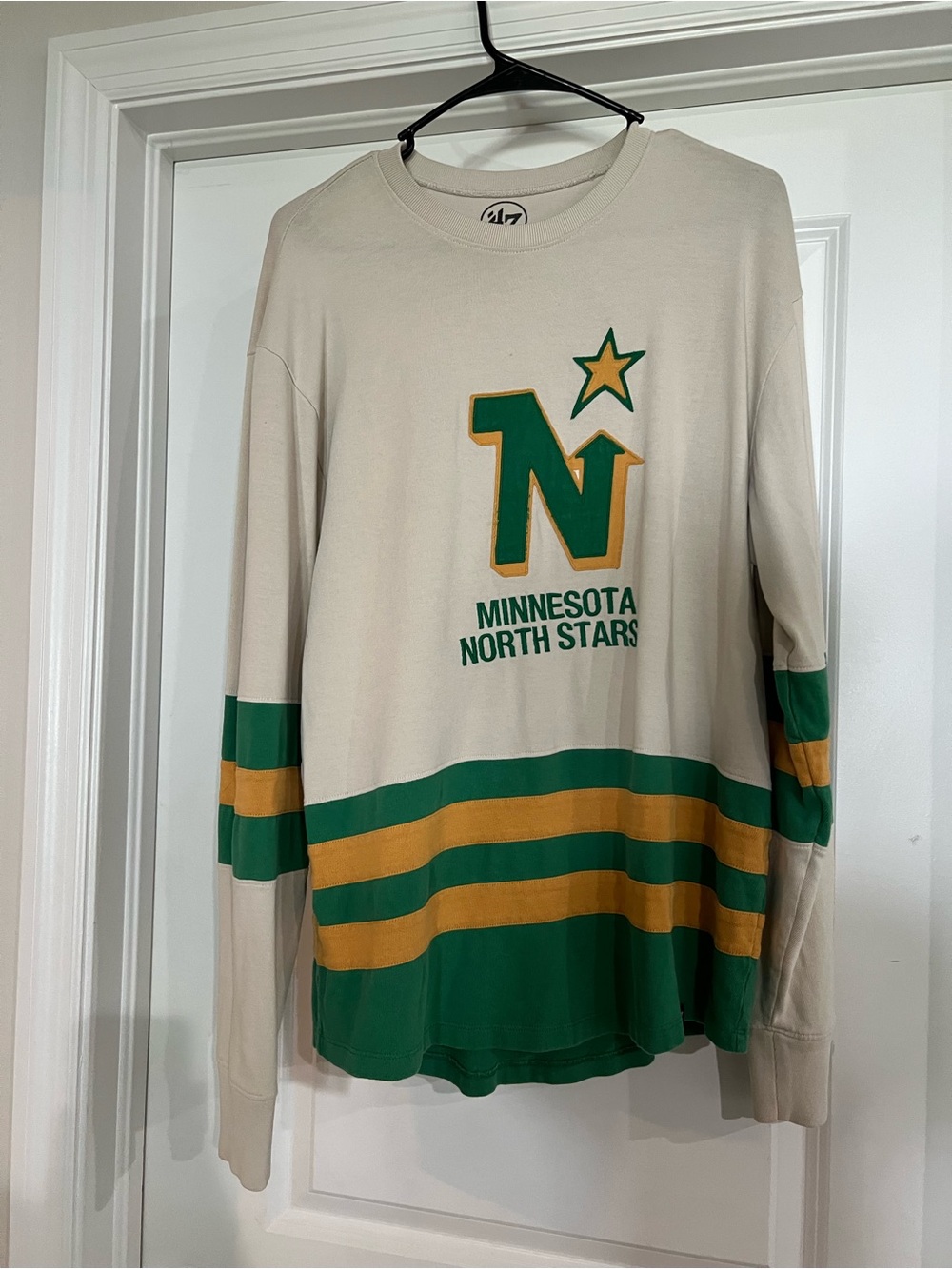 '47 Vintage Minnesota North Stars Cream Crewneck Tee